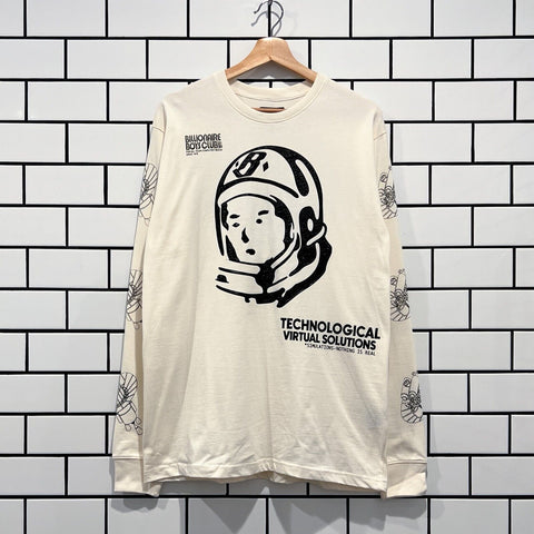 BILLIONAIRE BOYS CLUB BBC SYSTEMATIC LS TEE GARDENIA