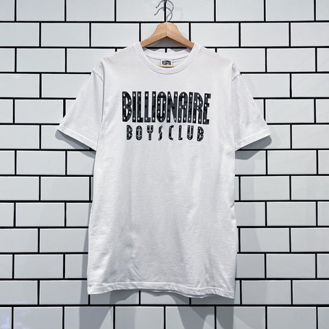 BILLIONAIRE BOYS CLUB BBC STRAIGHT QR SS TEE WHITE