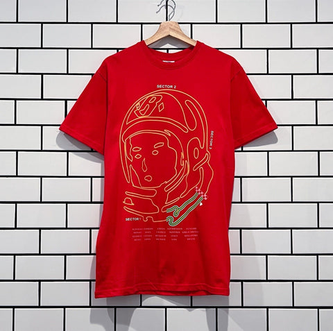 BILLIONAIRE BOYS CLUB BBC TRACK SS TEE RED