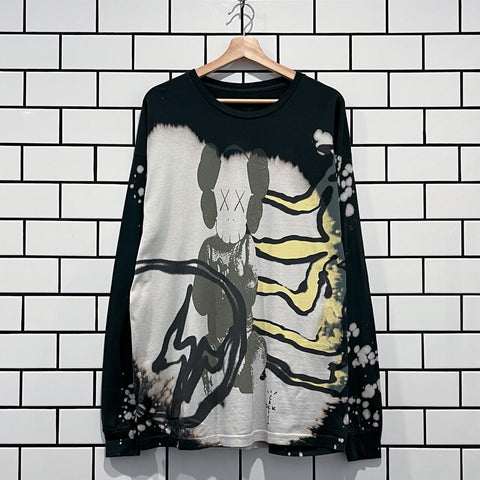 TRAVIS SCOTT CACTUS JACK X KAWS FOR FRAGMENT L/S TEE MULTI GREY SOLD OUT LIMITED