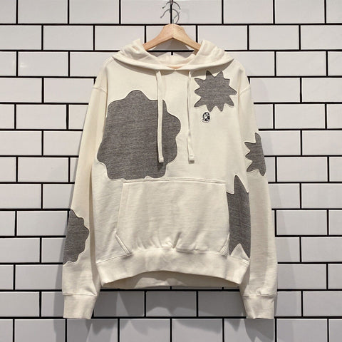 BILLIONAIRE BOYS CLUB BBC STARS HOODIE GARDENIA OVERSIZED