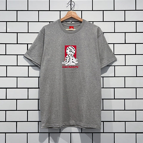 ICECREAM HIGH ROLLER SS TEE HEATHER GREY BILLIONAIRE BOYS CLUB BBC ICE CREAM