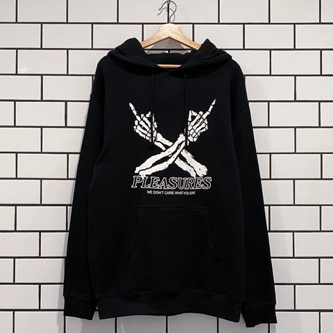 PLEASURES DONT CARE HOODIE BLACK