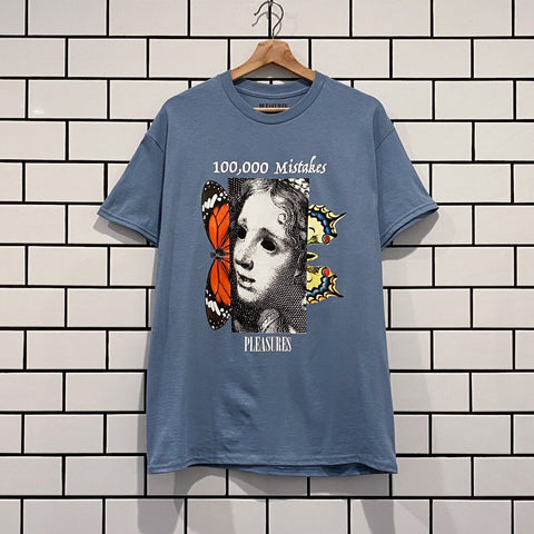 PLEASURES MISTAKES T-SHIRT SLATE