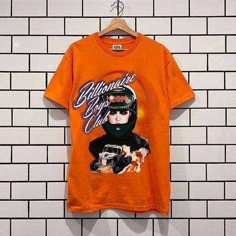 BILLIONAIRE BOYS CLUB BBC RACER 7 SS TEE RUSSET ORANGE