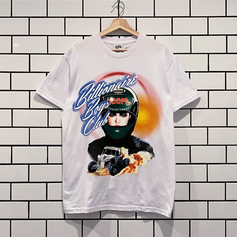 BILLIONAIRE BOYS CLUB BBC RACER 7 SS TEE WHITE