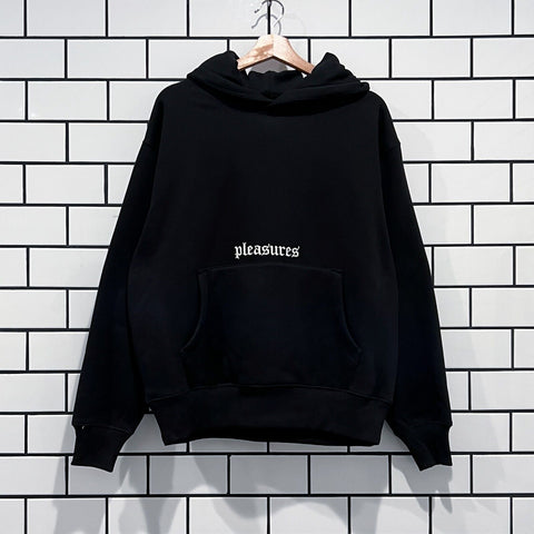 PLEASURES SPINAL HOODIE BLACK