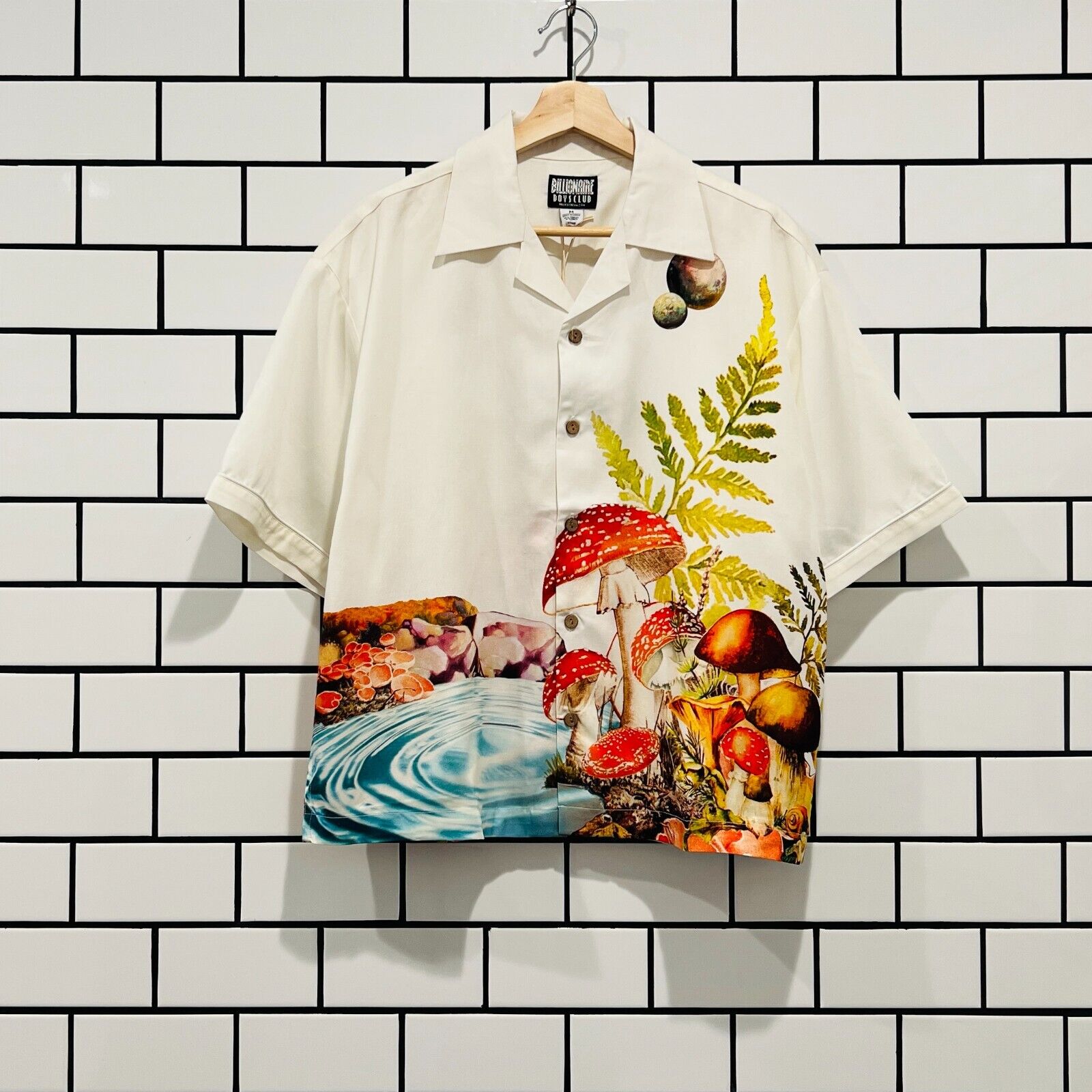 BILLIONAIRE BOYS CLUB BBC RIPPLE SS WOVEN WHITE | shoparchive.us