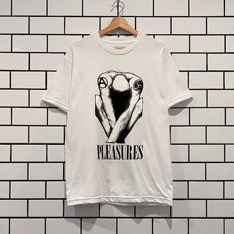 PLEASURES BENDED T-SHIRT WHITE