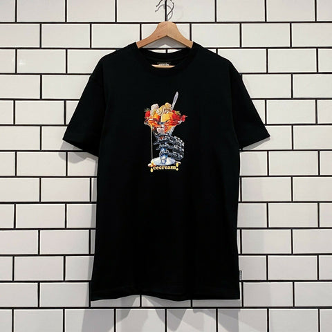 ICECREAM METAL FINGERS DOOM SS TEE BLACK