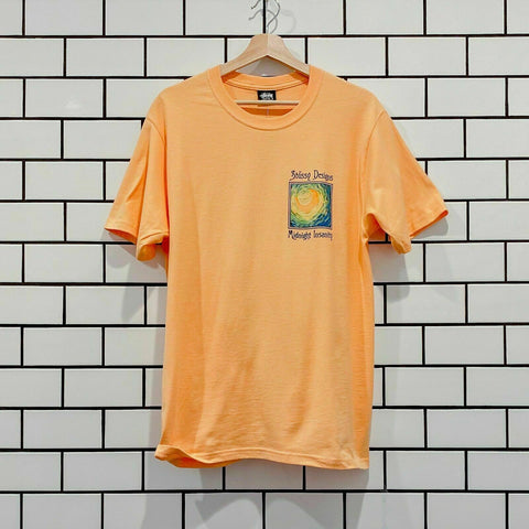 STUSSY MIDNIGHT INSANITY TEE PEACH