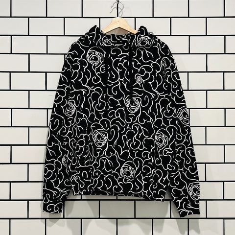 BILLIONAIRE BOYS CLUB BBC CORTEX HOODIE BLACK OVERSIZED
