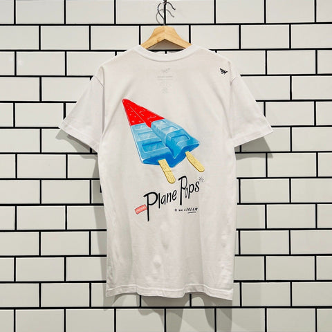 PAPER PLANES AMERICANA PLANE POPS TEE WHITE