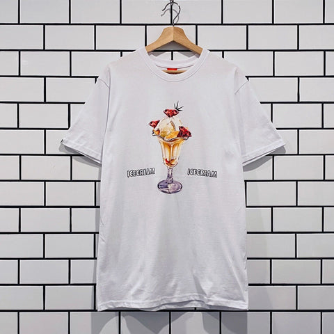ICECREAM ICE CREAM STAGGER SS TEE WHITE