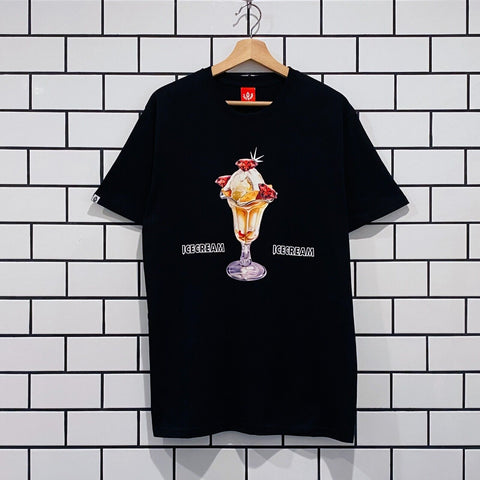 ICECREAM ICE CREAM STAGGER SS TEE BLACK