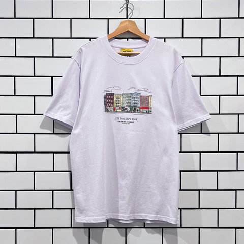 TRIPLE FIVE SOUL LUDLOW ST. GARMENT DYED TEE WHITE