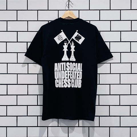 ANTI SOCIAL SOCIAL CLUB X UNDEFEATED CHESS CLUB TEE BLACK
