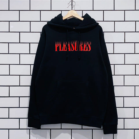 PLEASURES CRUMBLE HOODIE BLACK