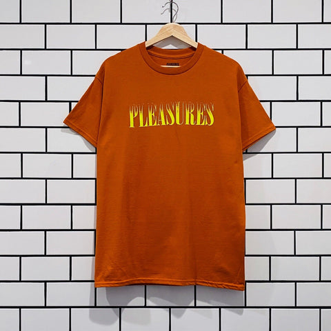 PLEASURES CRUMBLE T-SHIRT ORANGE