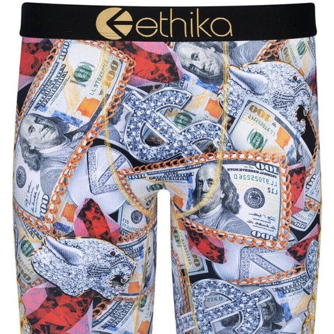 ETHIKA MENS STAPLE UNDERWEAR BOXER CASH OUT RED