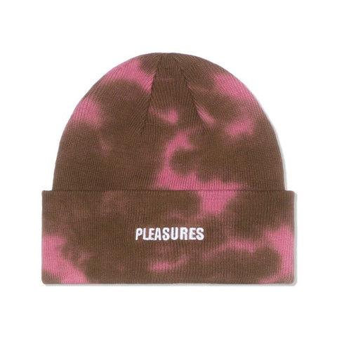 PLEASURES IMPACT DYED BEANIE PINK
