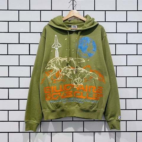 BILLIONAIRE BOYS CLUB BBC HUNT FOR THE MOON HOODIE MOSSTONE OVERSIZED