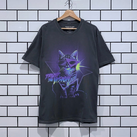 PAPER PLANES TRUST THE VISION TEE WASHED BLACK