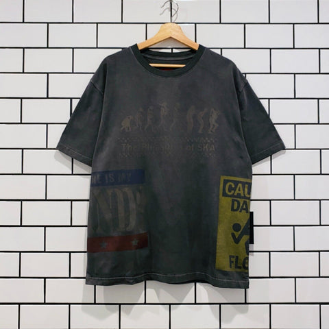 PLEASURES EVOLUTION HEAVYWEIGHT T-SHIRT BLACK