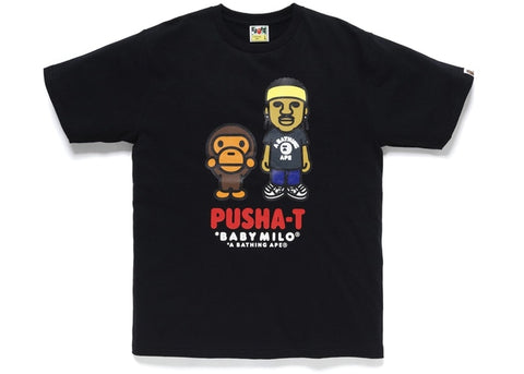 BAPE X PUSHA T BABY MILO TEE