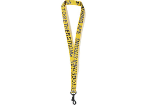 BAPE ATS NECK STRAP *YELLOW