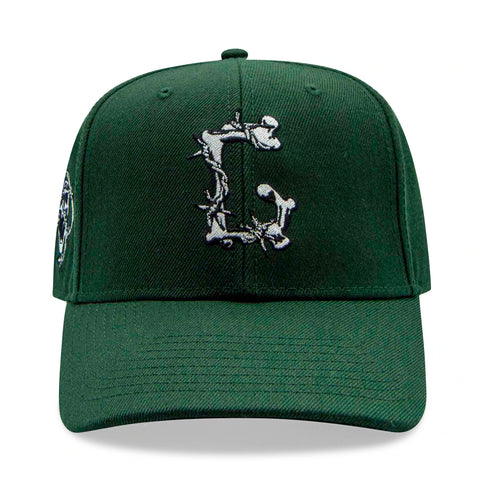 GIFTS OF FORTUNE GREEN BARBED WIRE SNAPBACK HAT GREEN