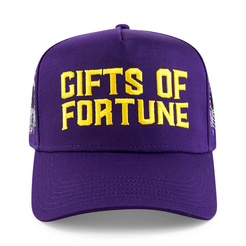 GIFTS OF FORTUNE BLACK WIDOW TRUCKER HAT PURPLE