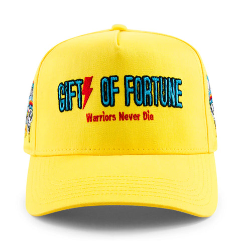 GIFTS OF FORTUNE INDIAN WARRIOR TRUCKER HAT YELLOW