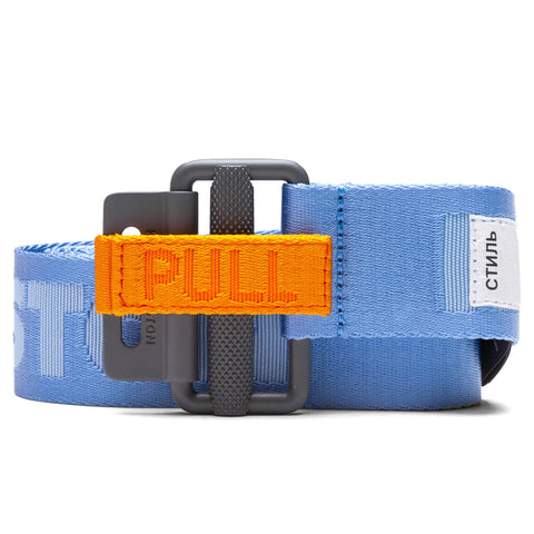 HERON PRESTON CLASSIC BUCKLE TAPE BELT BABY BLUE