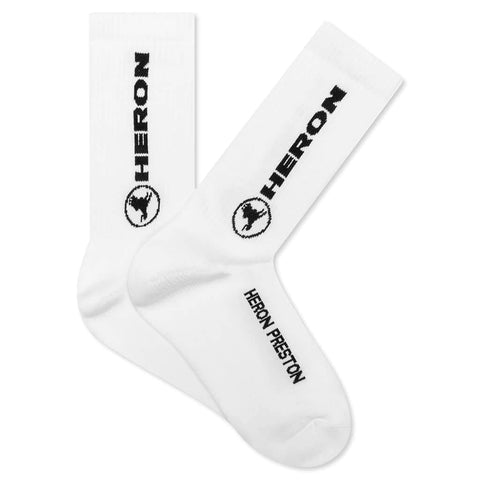 HERON PRESTON LONG SOCKS WHITE