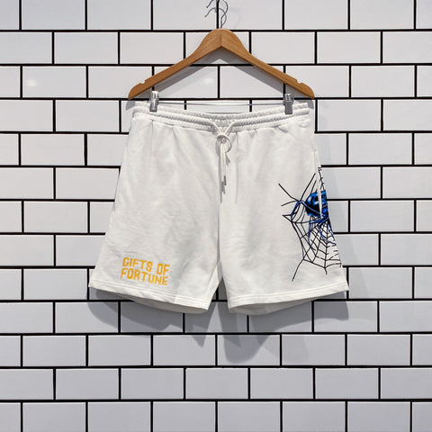 GIFTS OF FORTUNE BLACK WIDOW SWEATSHORTS WHITE