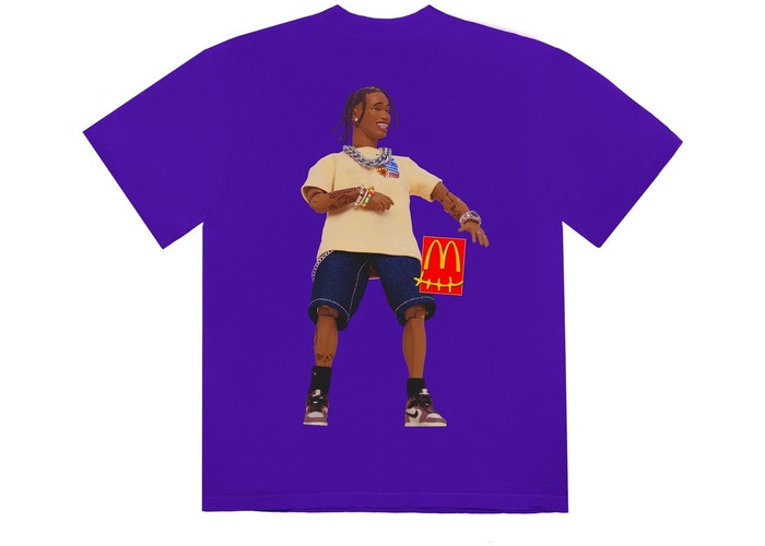 人気話題コラボ！Travis Scott McDonald's Action Figure II Tee Travis Scott Cactus Jack x McDonald's Action Figure T-shirt
