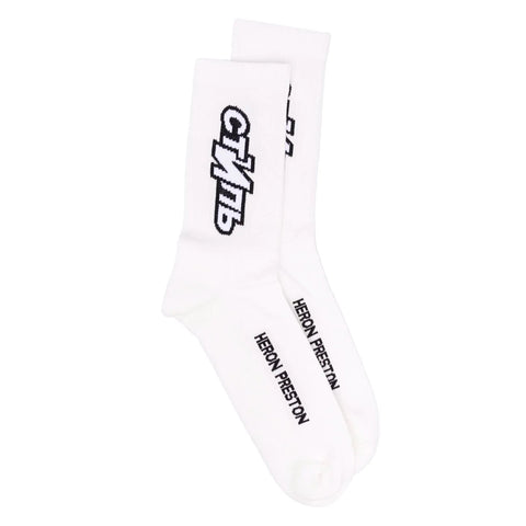 HERON PRESTON CTNMB SPORT LONG SOCKS WHITE BLACK