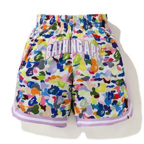 BAPE MULTI CAMO WIDE BASKETBALL SHORTS