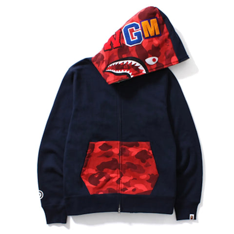 BAPE COLOR CAMO SHARK FULL ZIP HOODIE