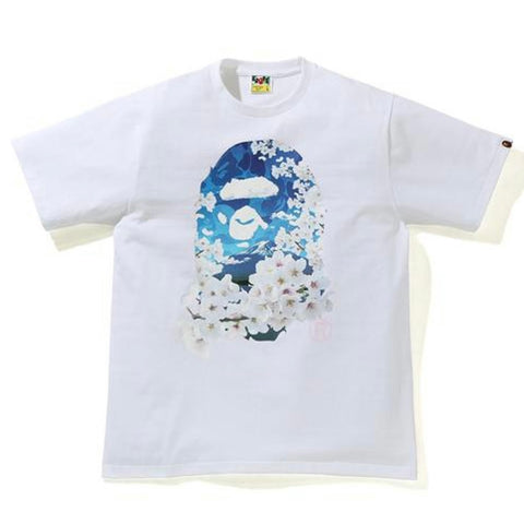 BAPE Sakura photo ape head tee