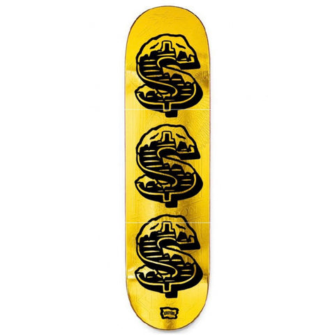 ICECREAM $$$ SKATE DECK METALLIC GOLD