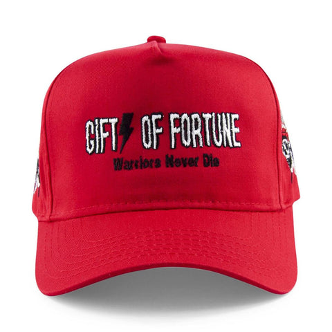 GIFTS OF FORTUNE INDIAN WARRIOR TRUCKER HAT RED