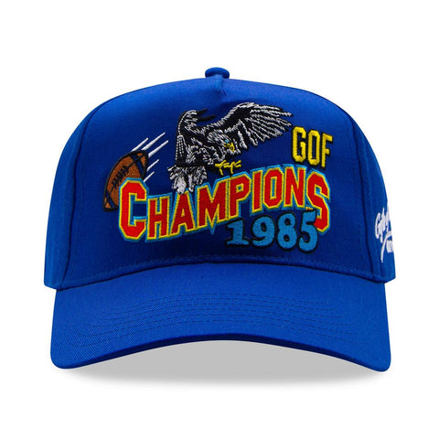 GIFTS OF FORTUNE 85 CHAMPS TRUCKER HAT ROYAL BLUE