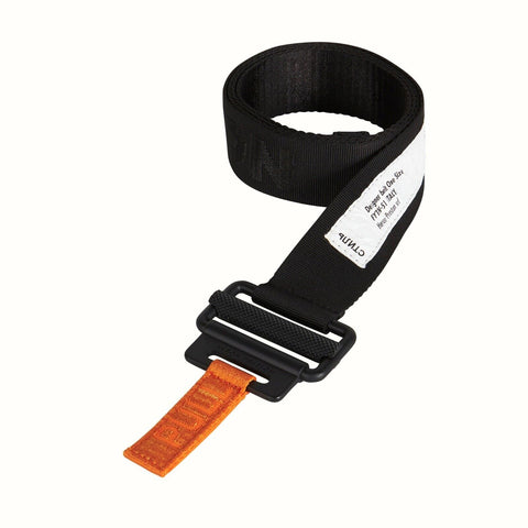 HERON PRESTON TAPE BELT 4CM CLASSIC BUCKLE BLACK