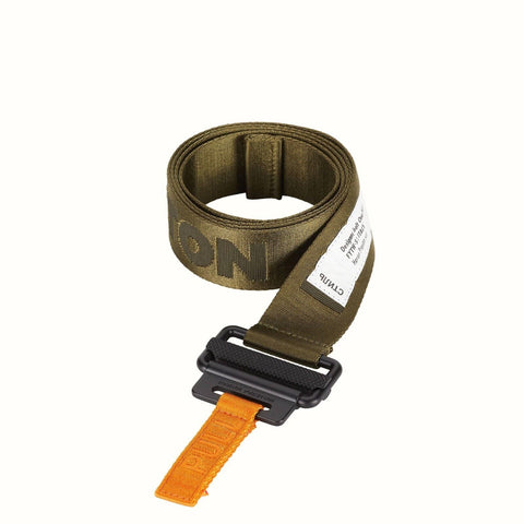 HERON PRESTON CLASSIC BUCKLE TAPE BELT GREEN