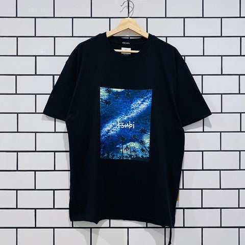 KSUBI SPACE PALM BIGGIE SS TEE JET BLACK