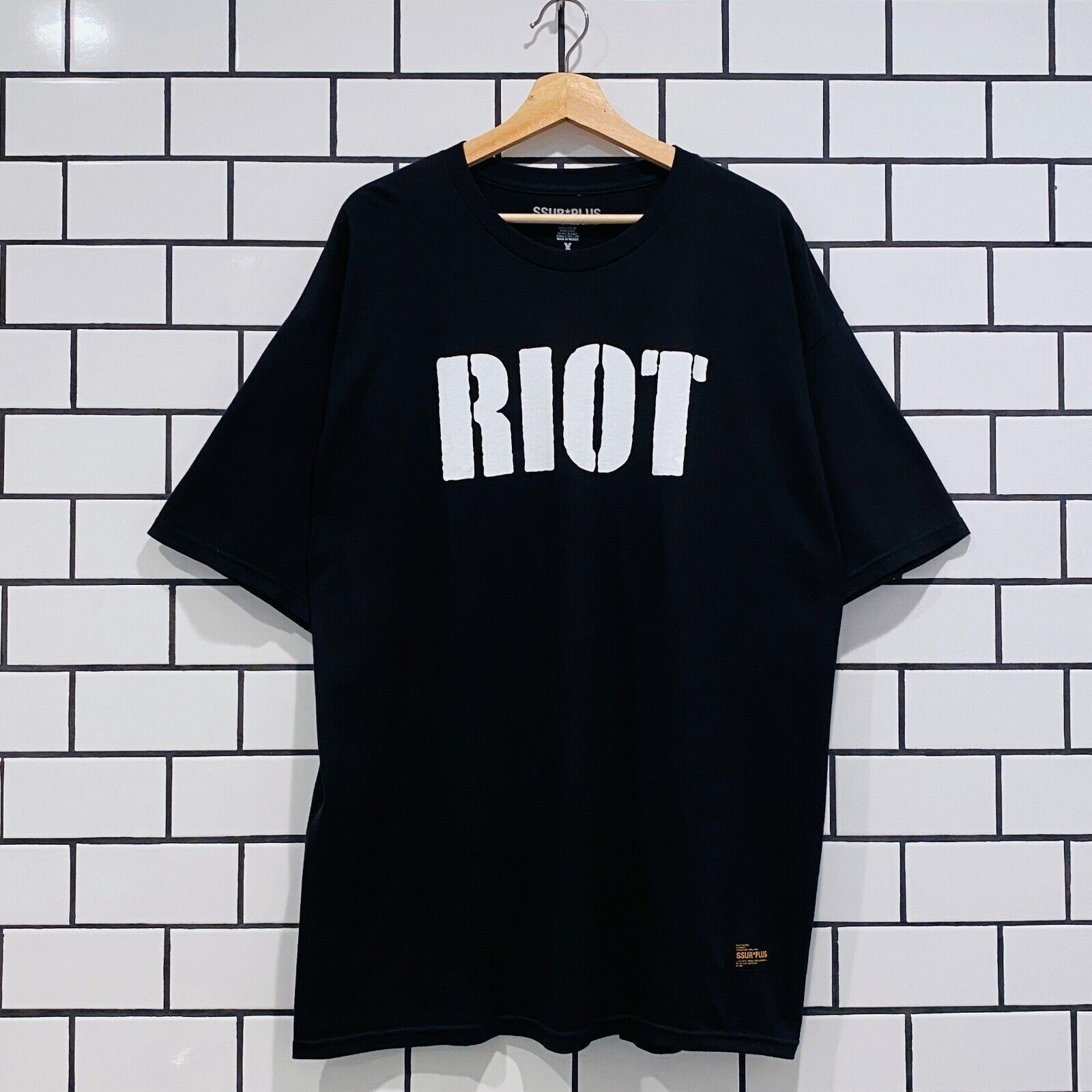 SSUR RIOT SS TEE BLACK | shoparchive.us