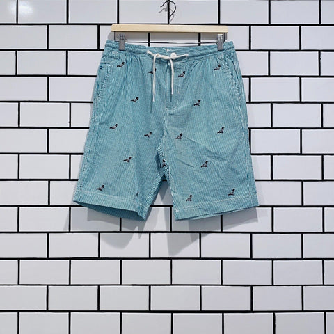 STAPLE ALLOVER PIGEON SHORT TEAL JEFF STAPLE EXCLUSIVE SOLD OUT