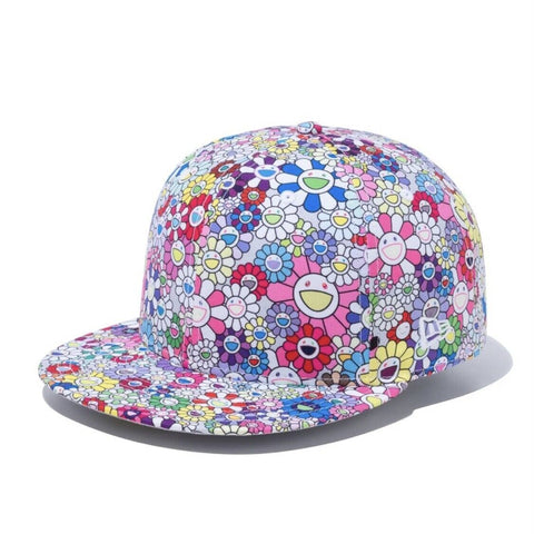 NEW ERA X TAKASHI MURAKAMI FLOWER ALLOVER FITTED HAT SIZE 7 3/8 EXCLUSIVE RARE